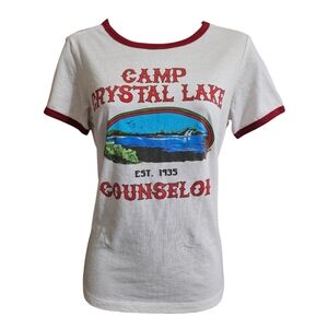 Friday The 13th Camp Crystal Lake Counselor Girls Ringer T-Shirt